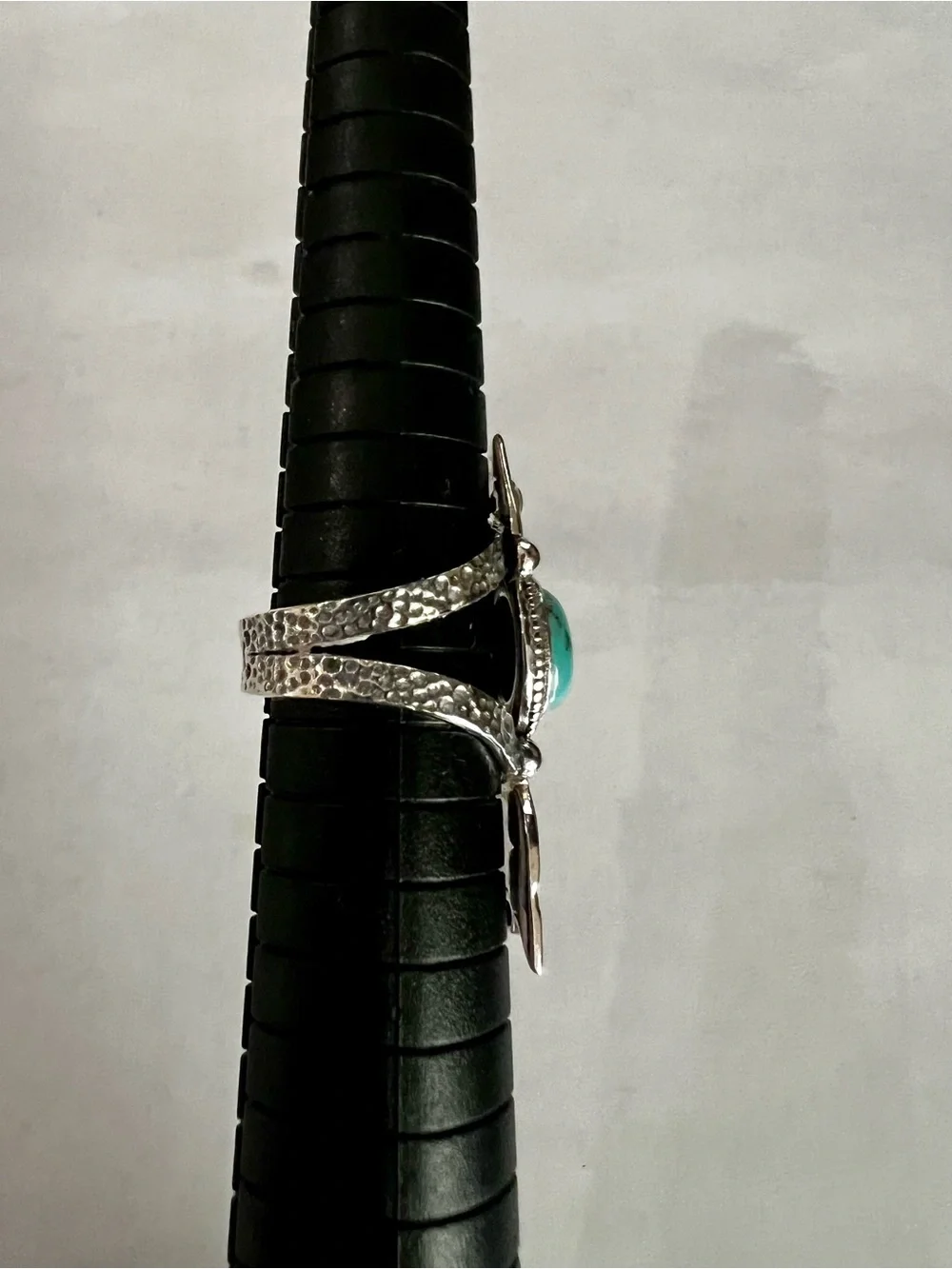 Sterling Silver Turquoise & Onyx  Arrow Statement Ring - Women's Jewelry
